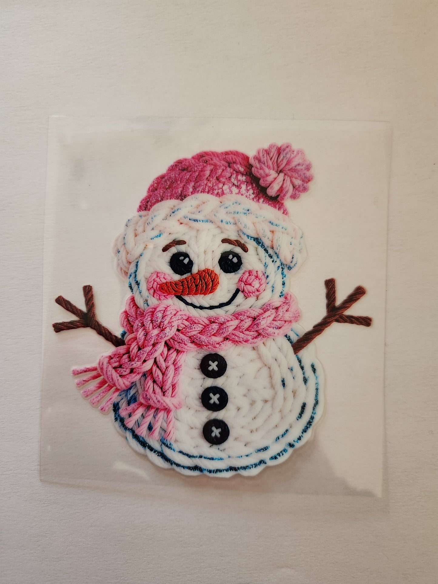 UVDTF Decal- Snowman Fo-yarn ⛄️