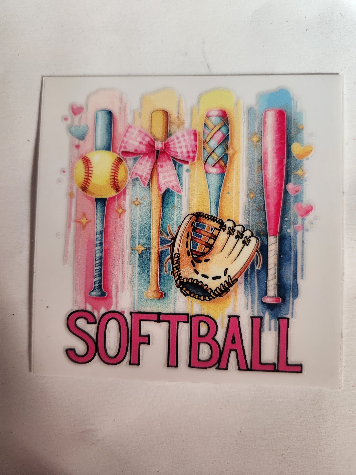 UVDTF Decal- Softball