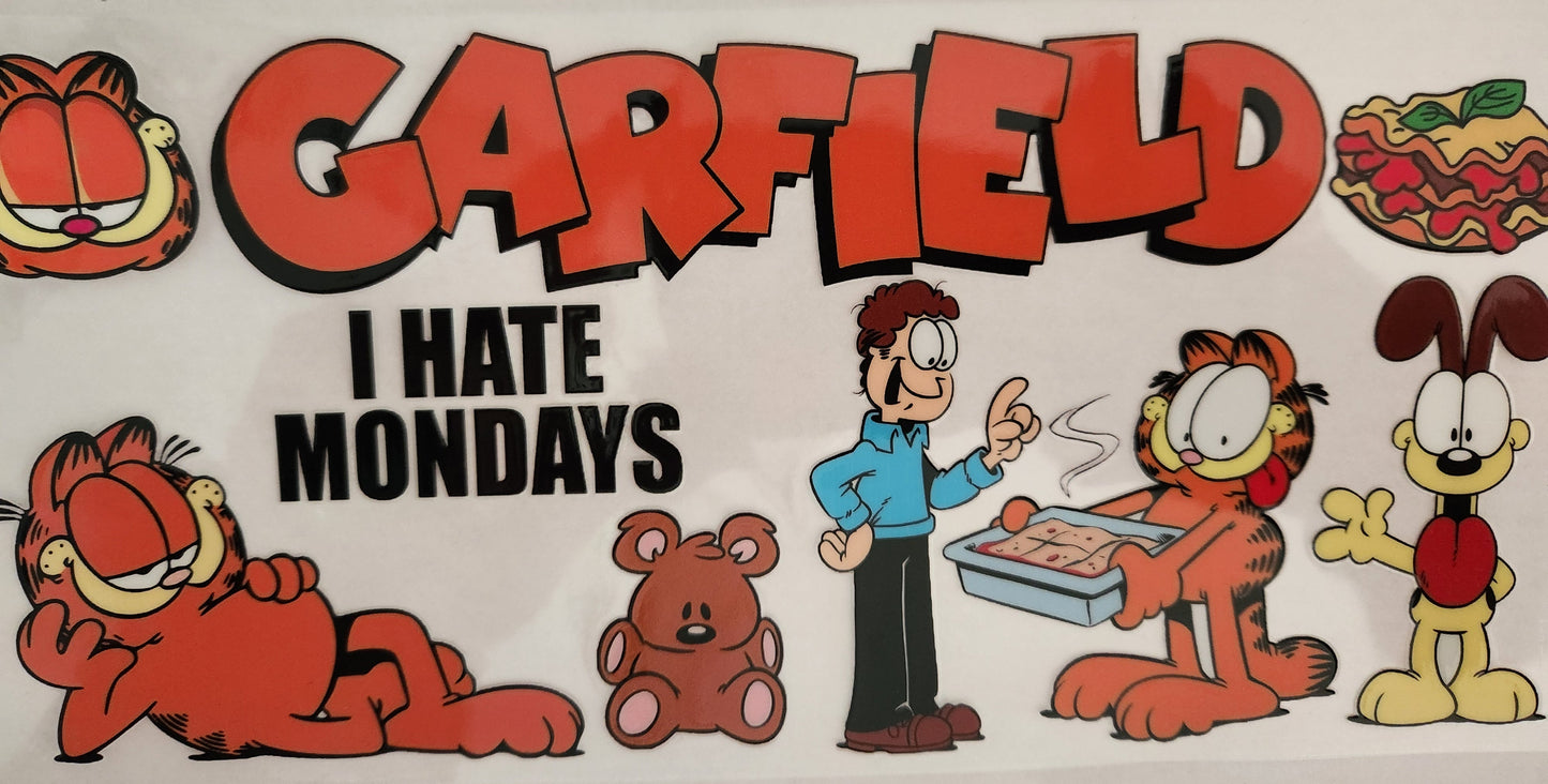 UVDTF 16oz Cup Wrap- Orange Cat