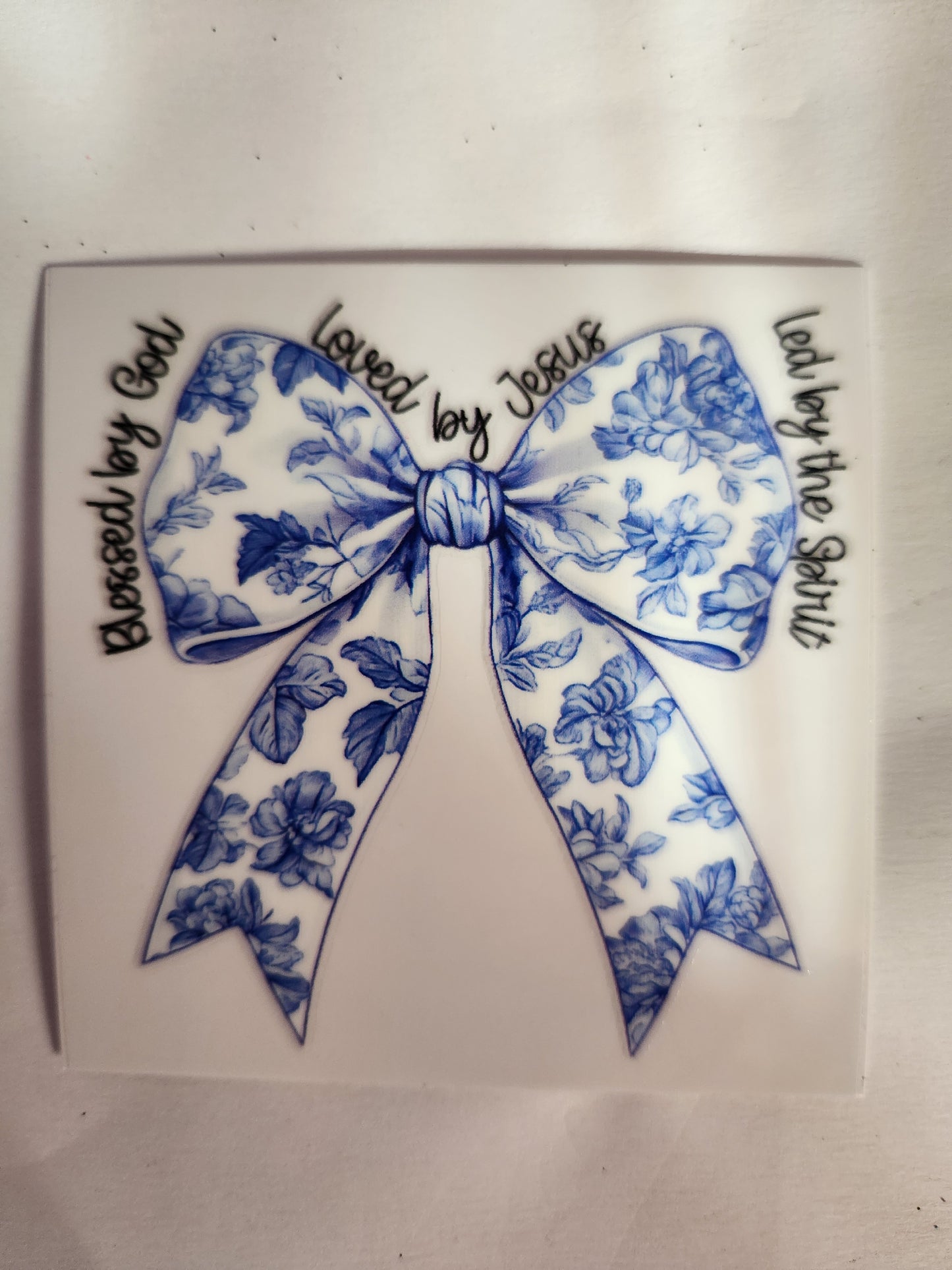 UVDTF Decal- Blessed By God