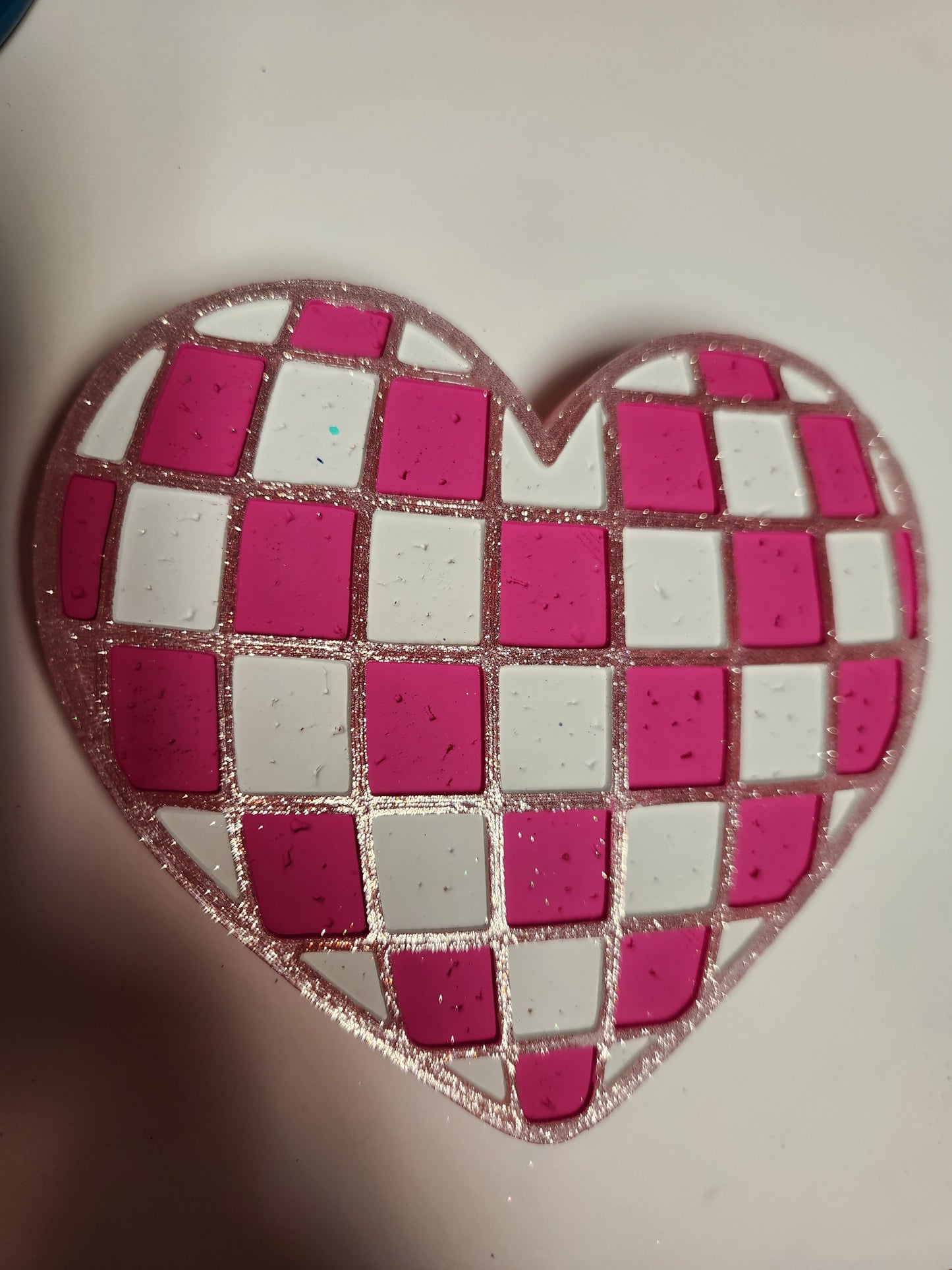 Toasted Marshmallow- Checker Heart