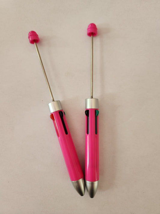 Beadable Multi-Ink Pen Blanks (Pink)
