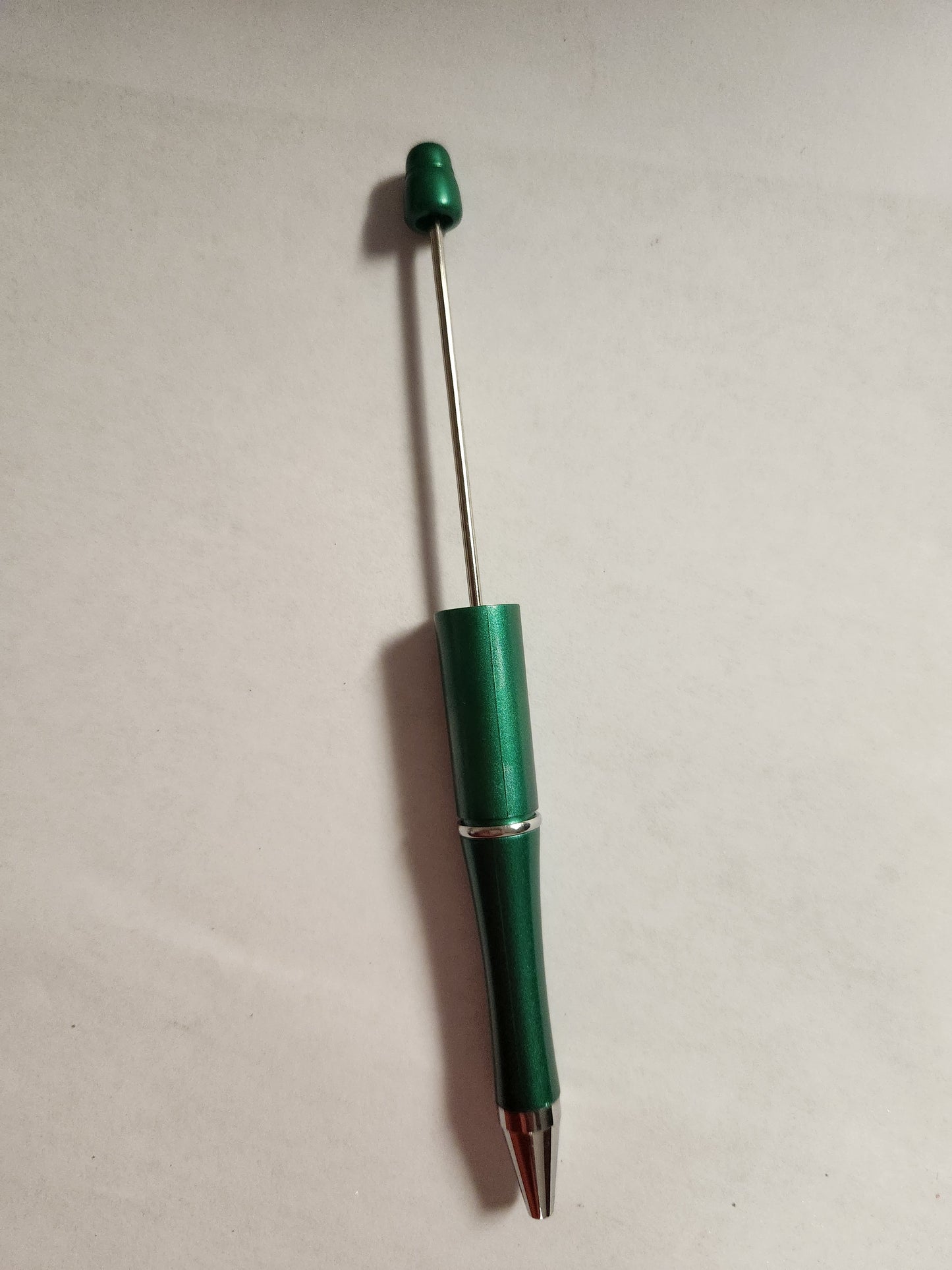 Beadable Pen Blanks- Christmas Green