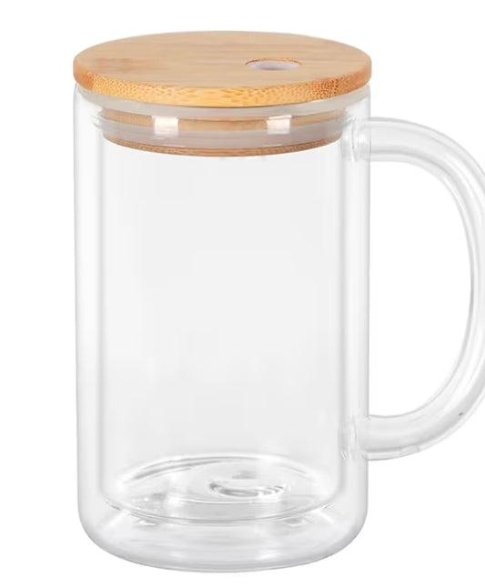 16oz Glass Snowglobe Mug- Custom