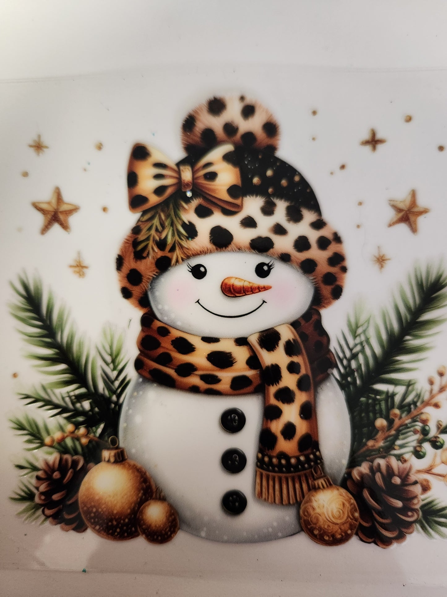 UVDTF Decal Cup Wrap- Snowman