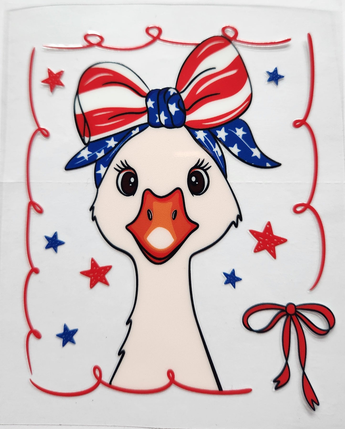 UVDTF Cup Decal Patriotic Goose