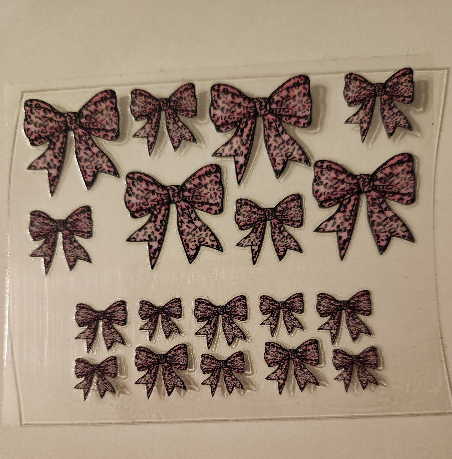 UVDTF Mini Tumbler Keychain Wrap (single) Bows