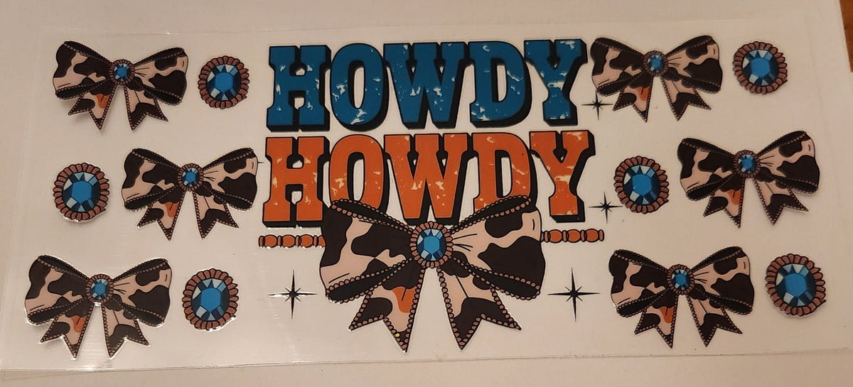 UVDTF 16oz Cup Wrap- Howdy