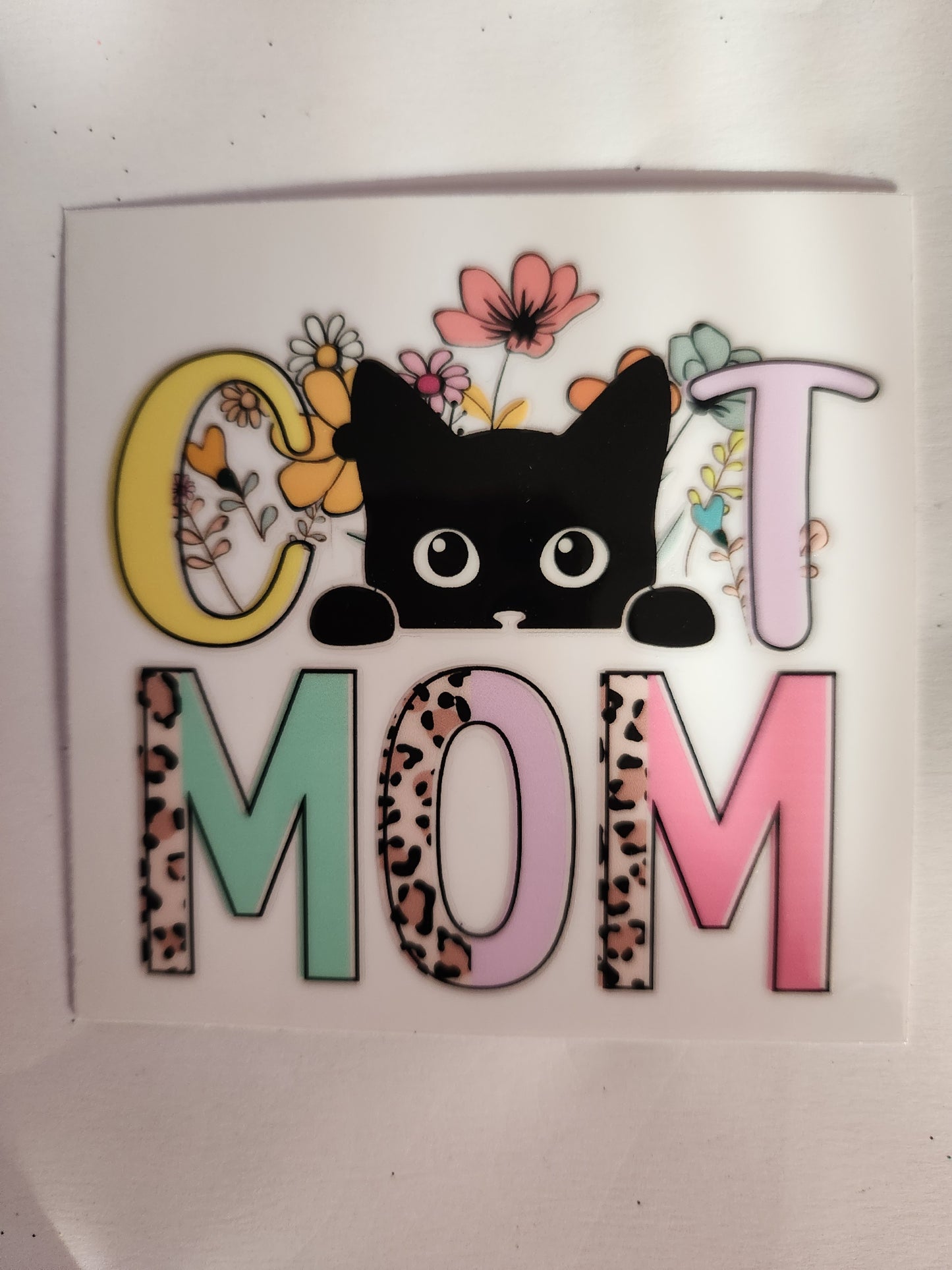 UVDTF Decal- Cat Mom