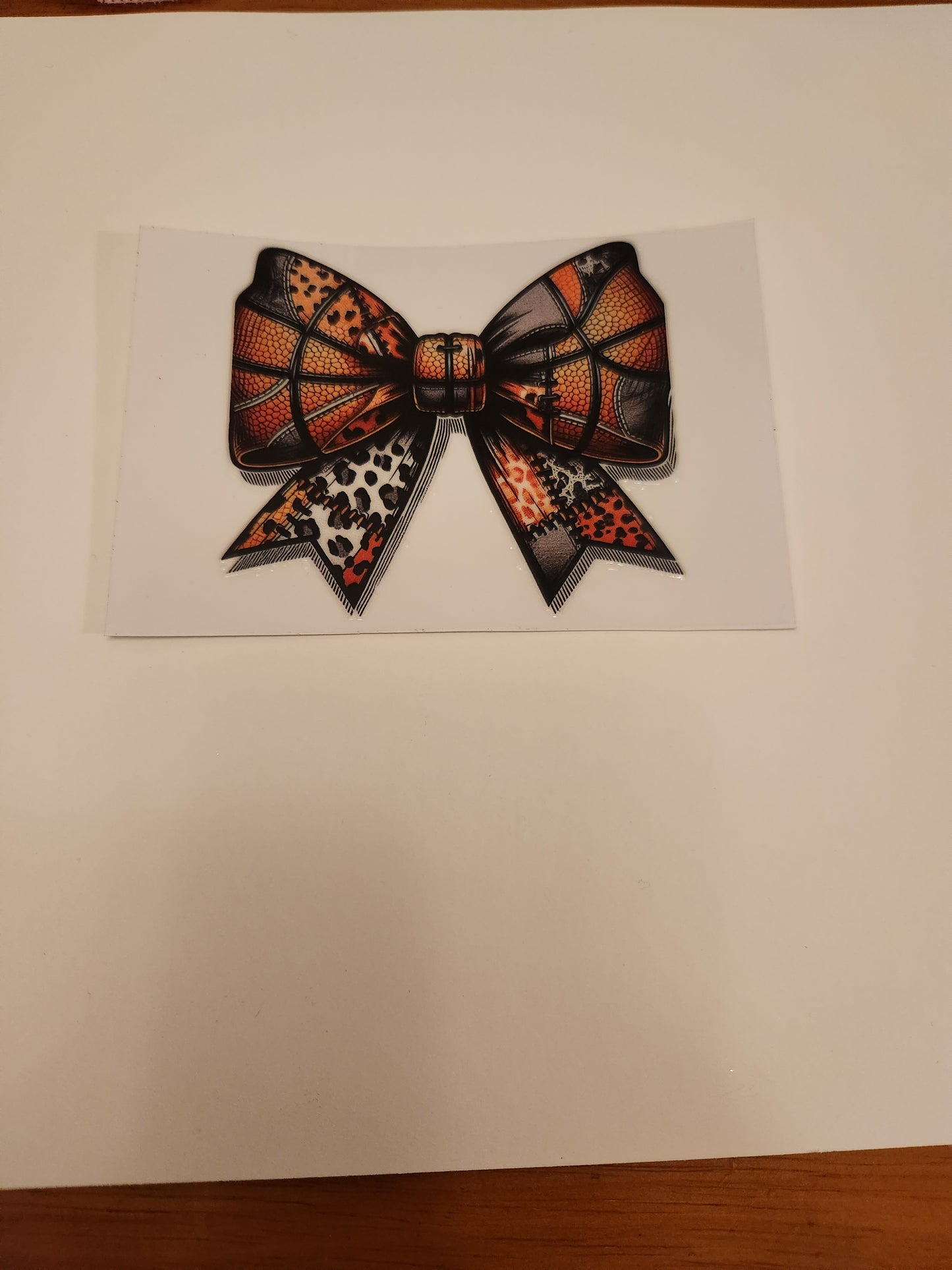 UVDTF Decal- Basketball Bow