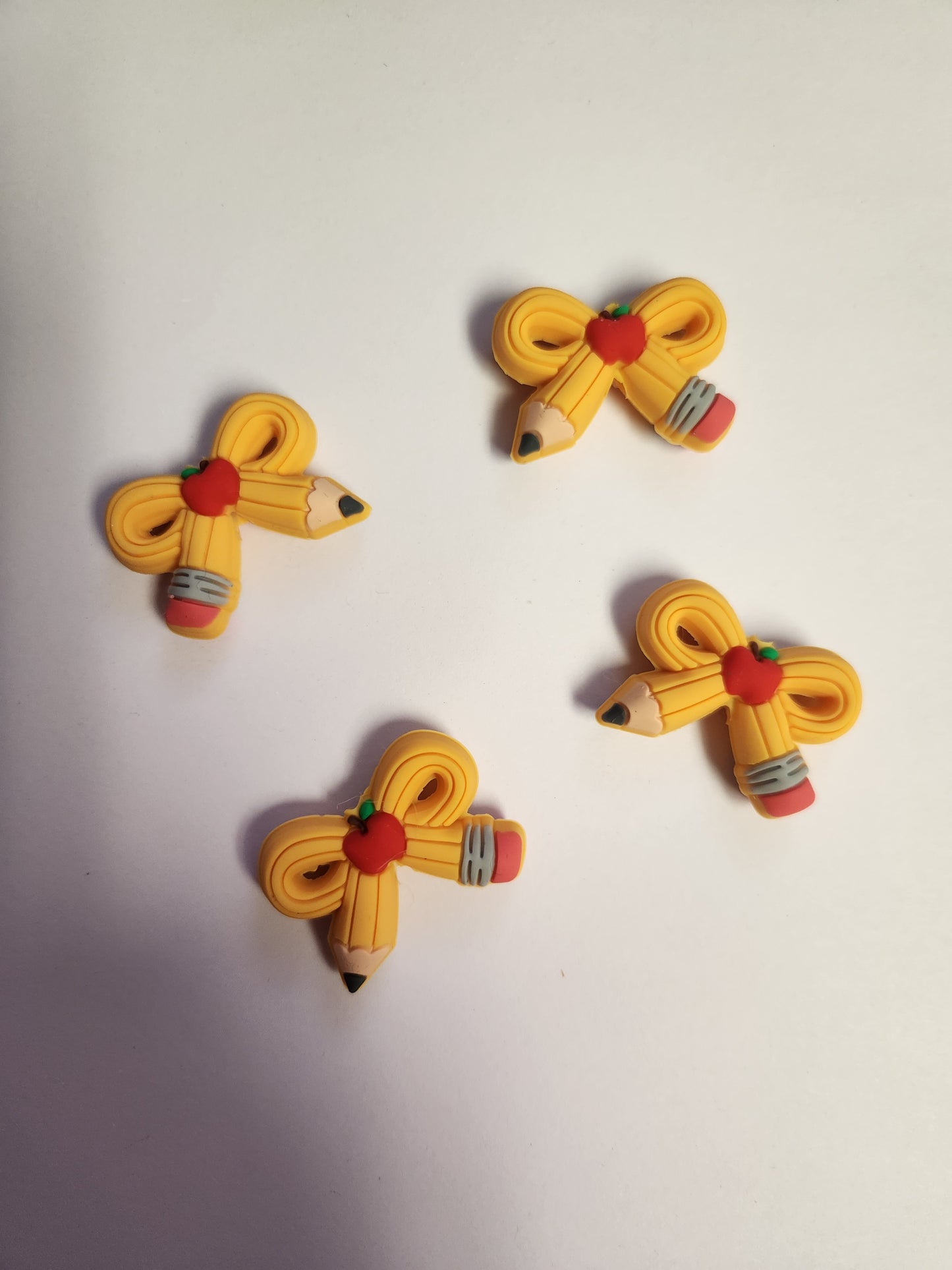 2D Silicone Focal- Pencil Bows (Teacher)