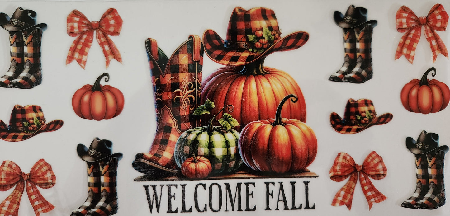 Cup Wrap- Fall Cowgirl