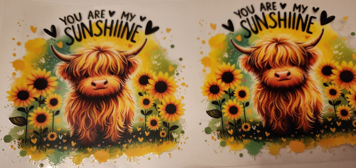 UVDTF Wrap- 16oz Sunshine Cows