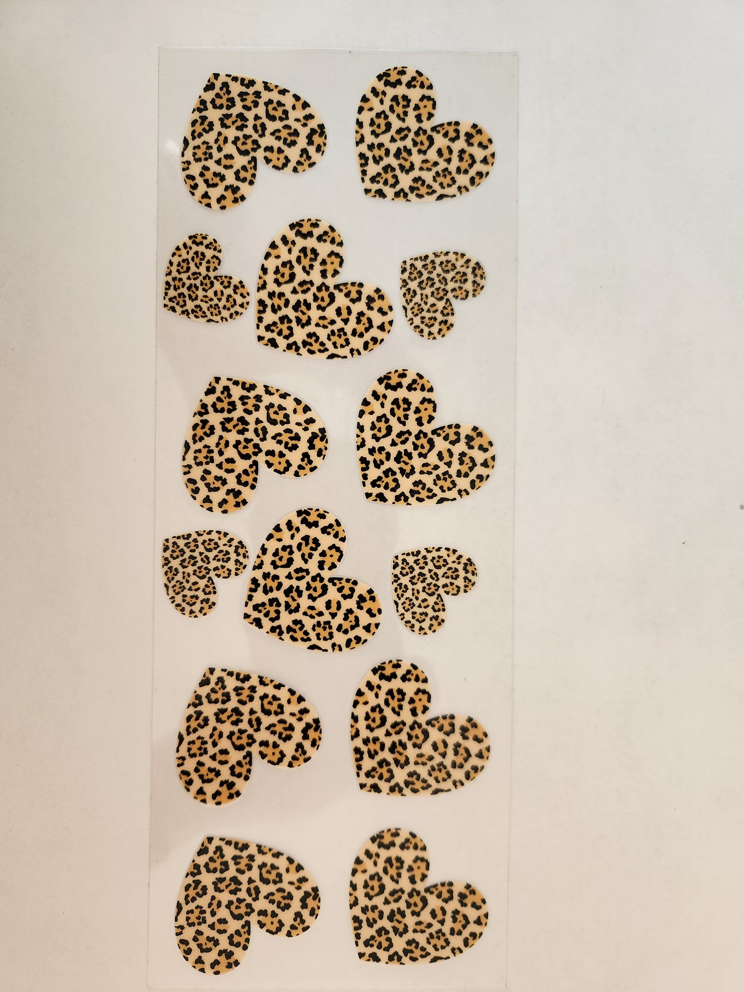 Cup Wrap- 11oz leopard Heart