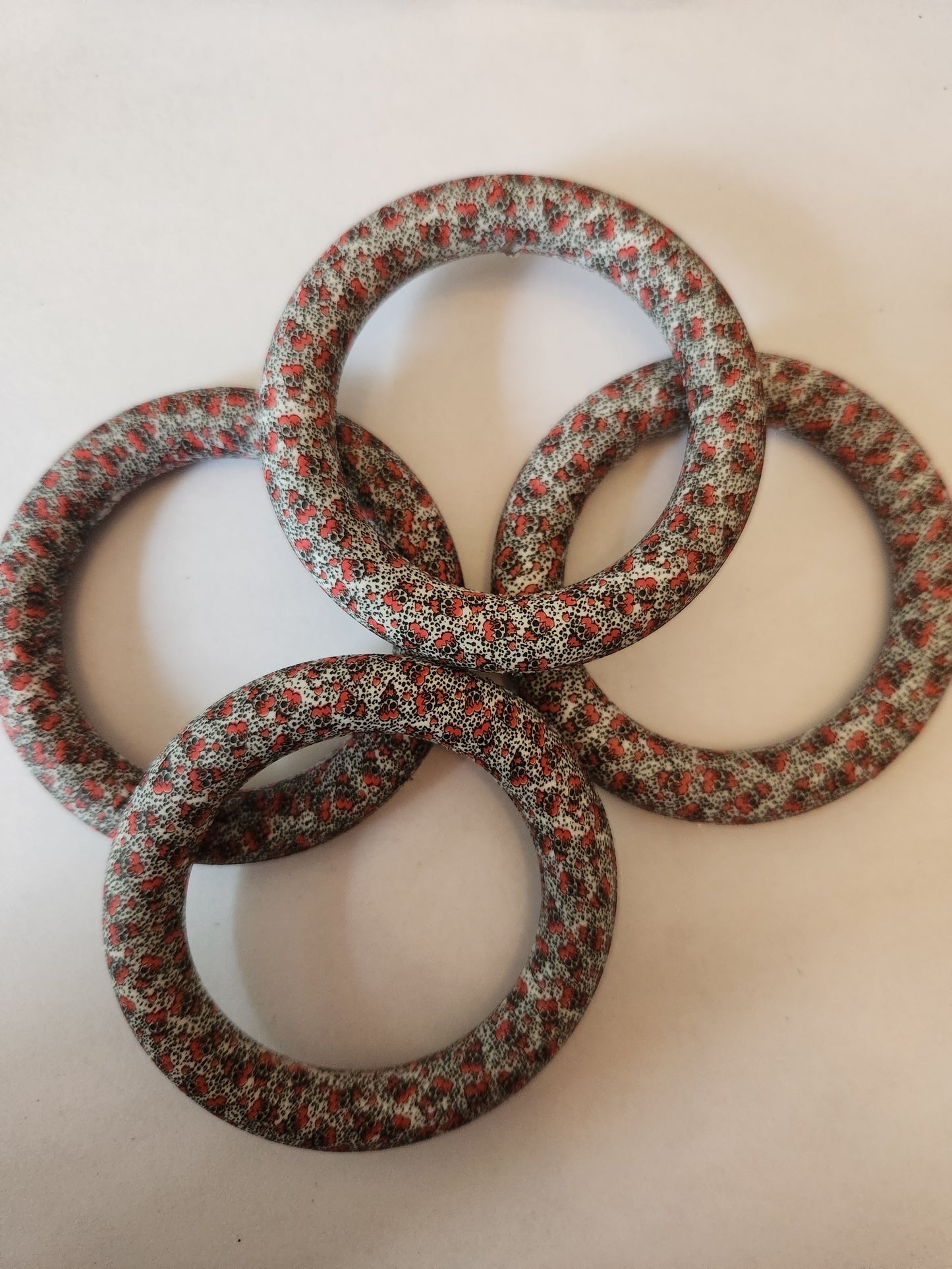 65mm Silicone Rings- Leopard Skulls