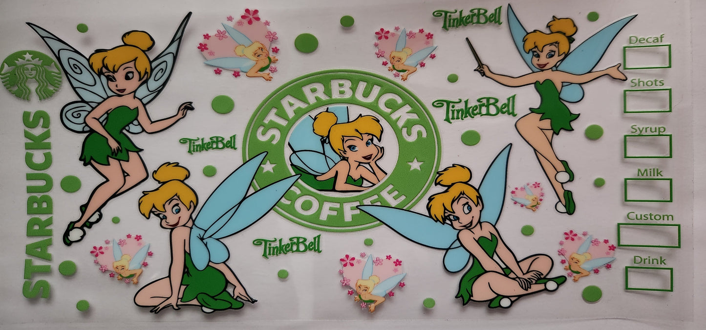 UVDTF Cup Wrap Tink Starbies