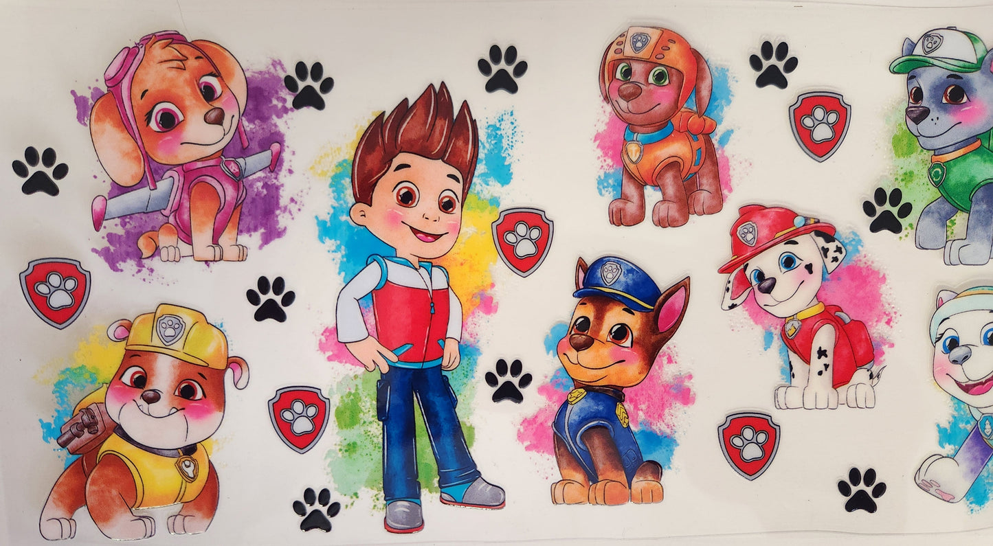 UVDTF 16oz Cup Wrap- Patrol Dogs