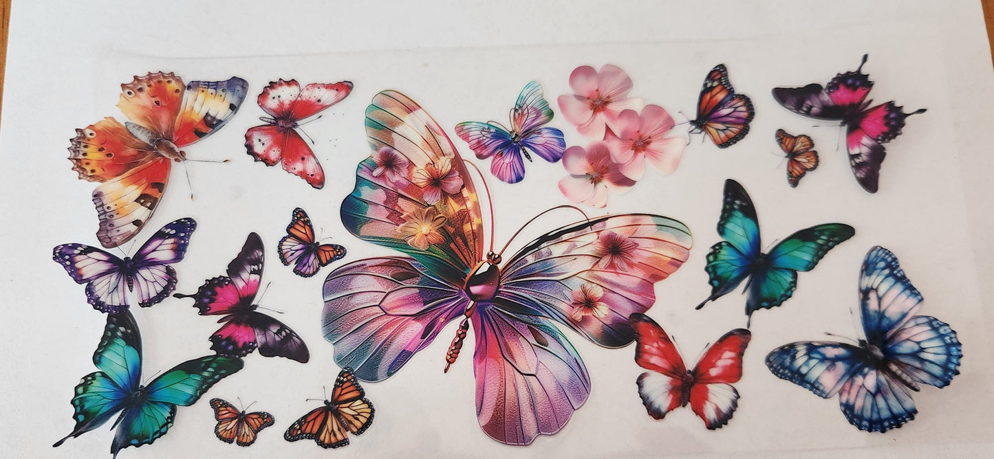 UVDTF Wrap 16oz- Butterflies
