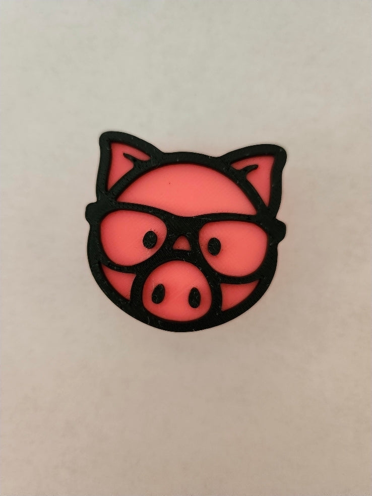 Straw Topper- 3D Printed Pig Straw Topper