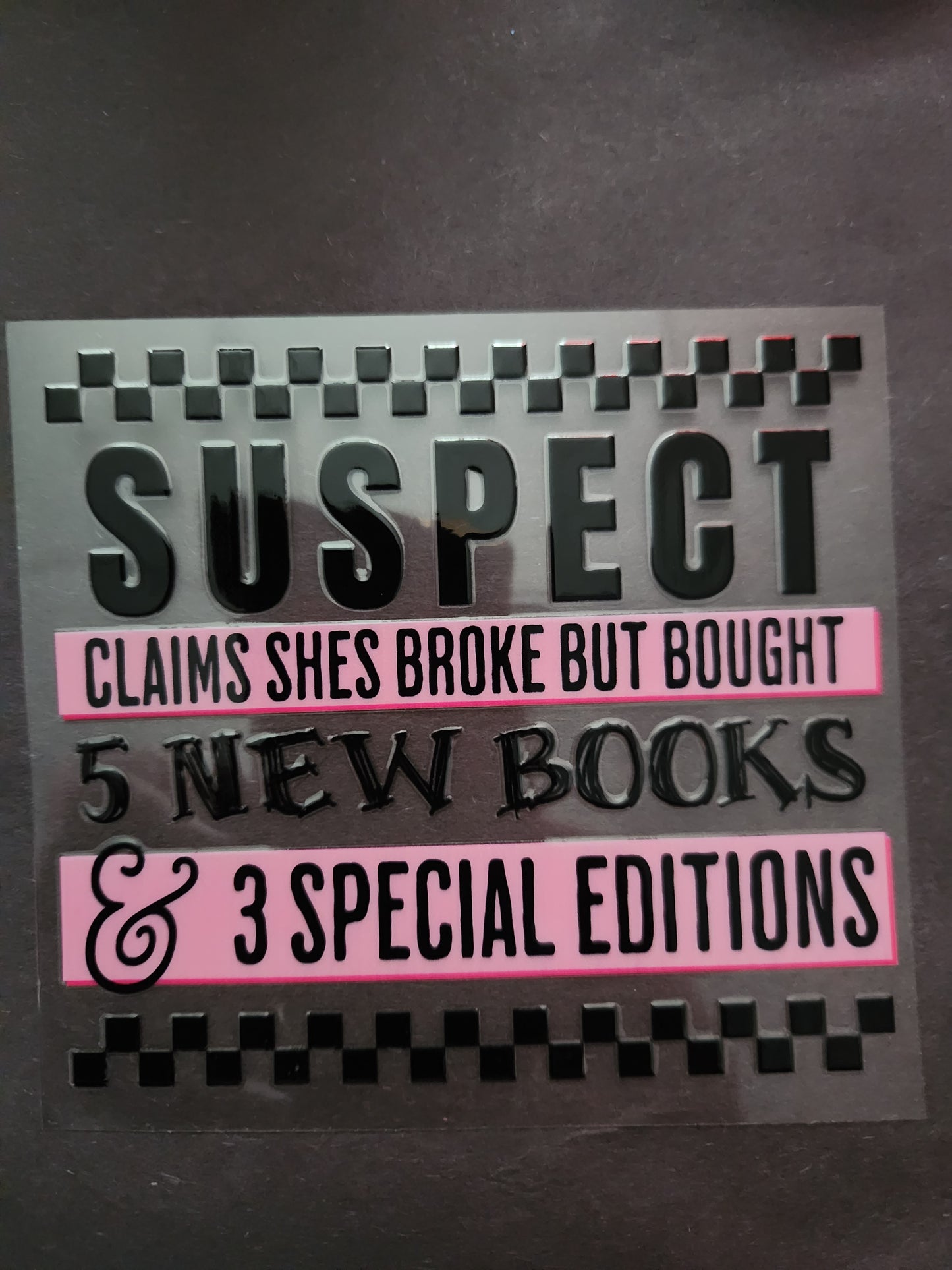 Cup Wrap- Suspect & Books