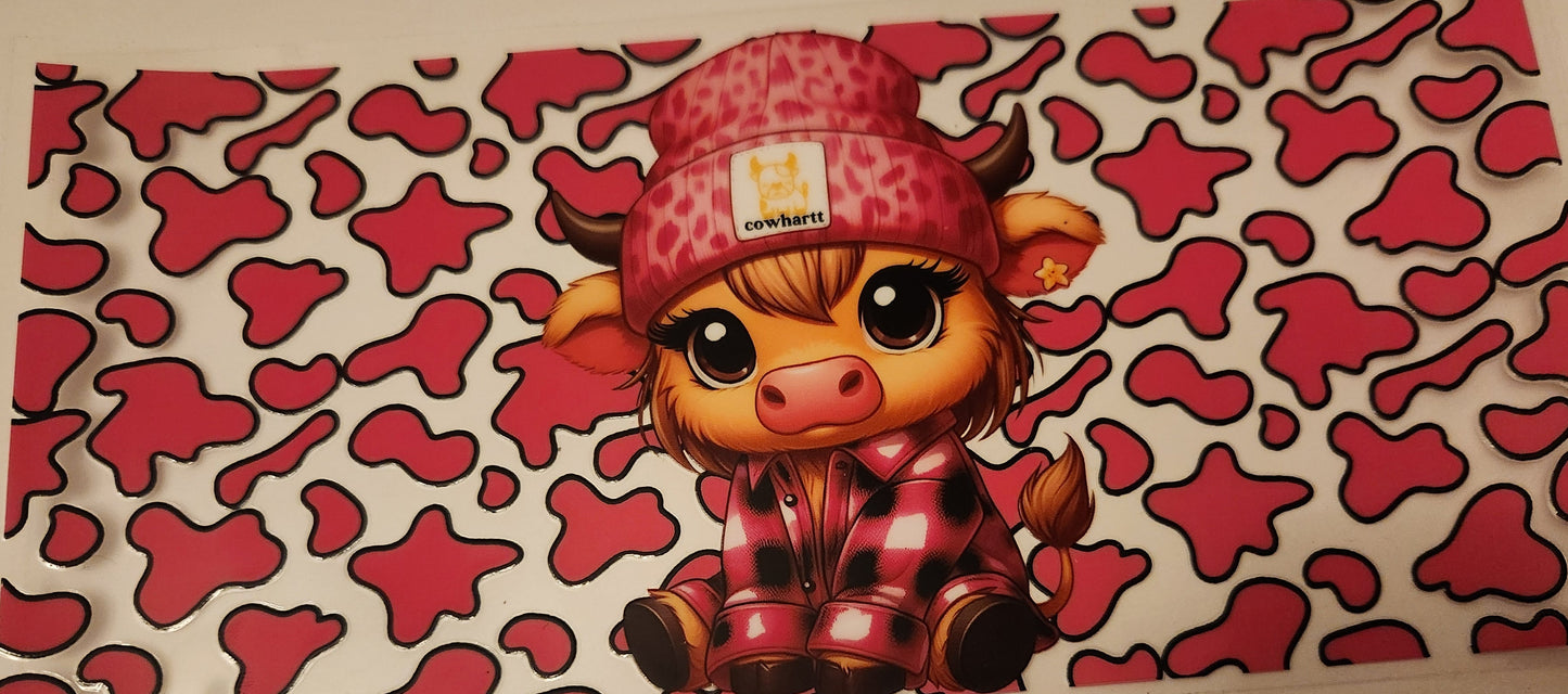 UVDTF Wrap- 16oz Cow