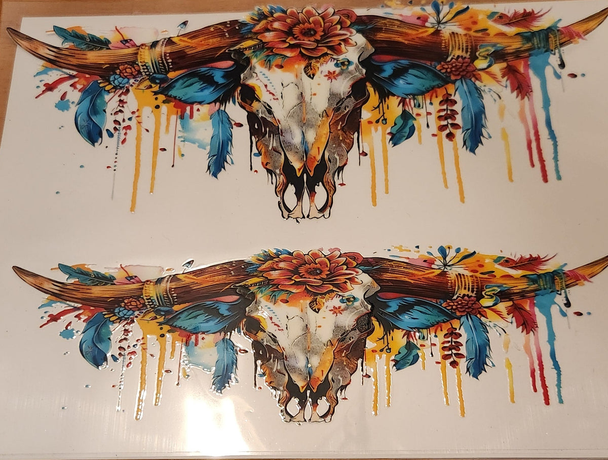 UVDTF Wrap- 40oz Western Bull