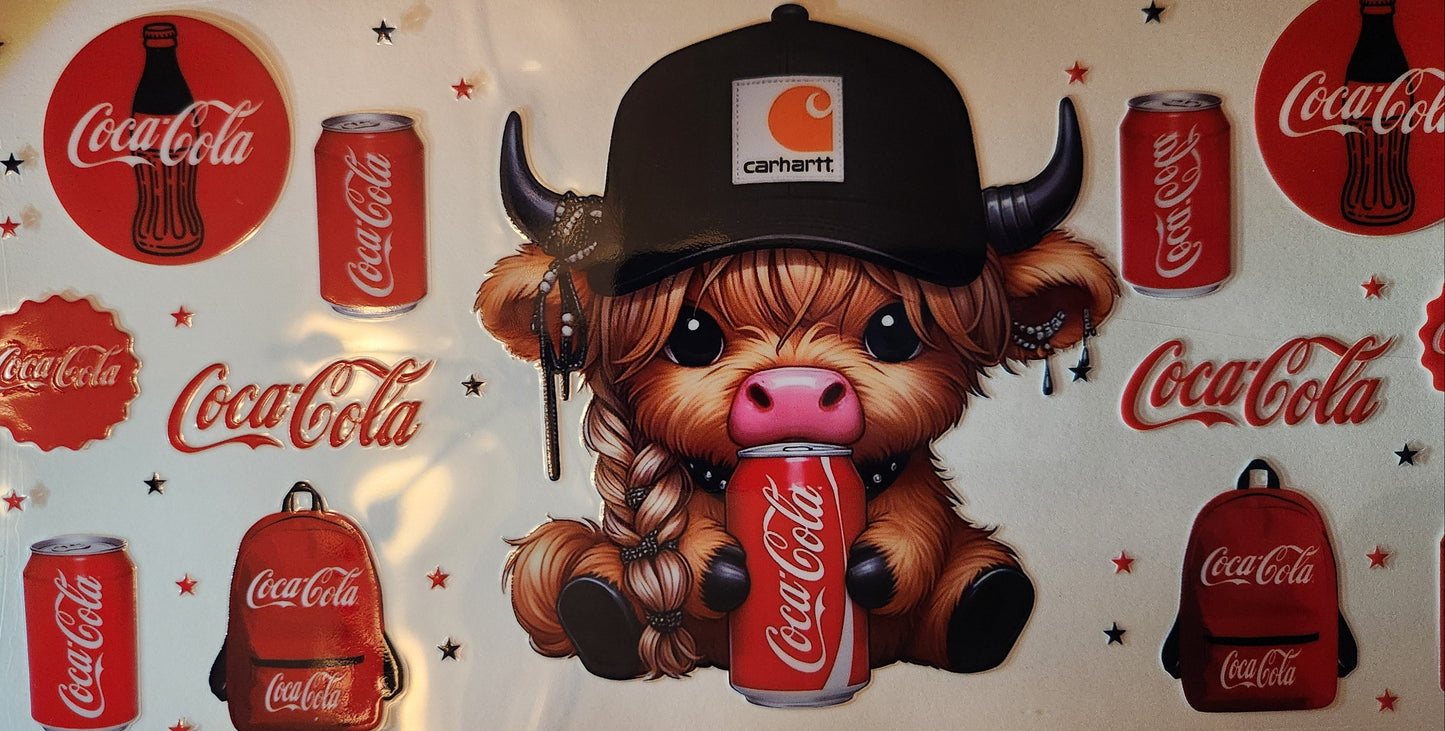 UVDTF Wrap- 16oz Soda Cow