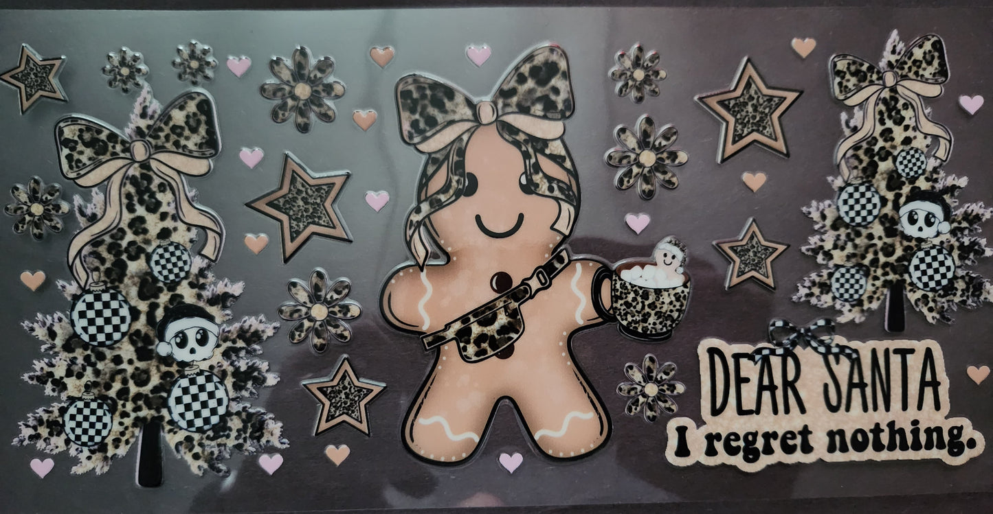 Cup Wrap- Regret Nothing Gingerbread
