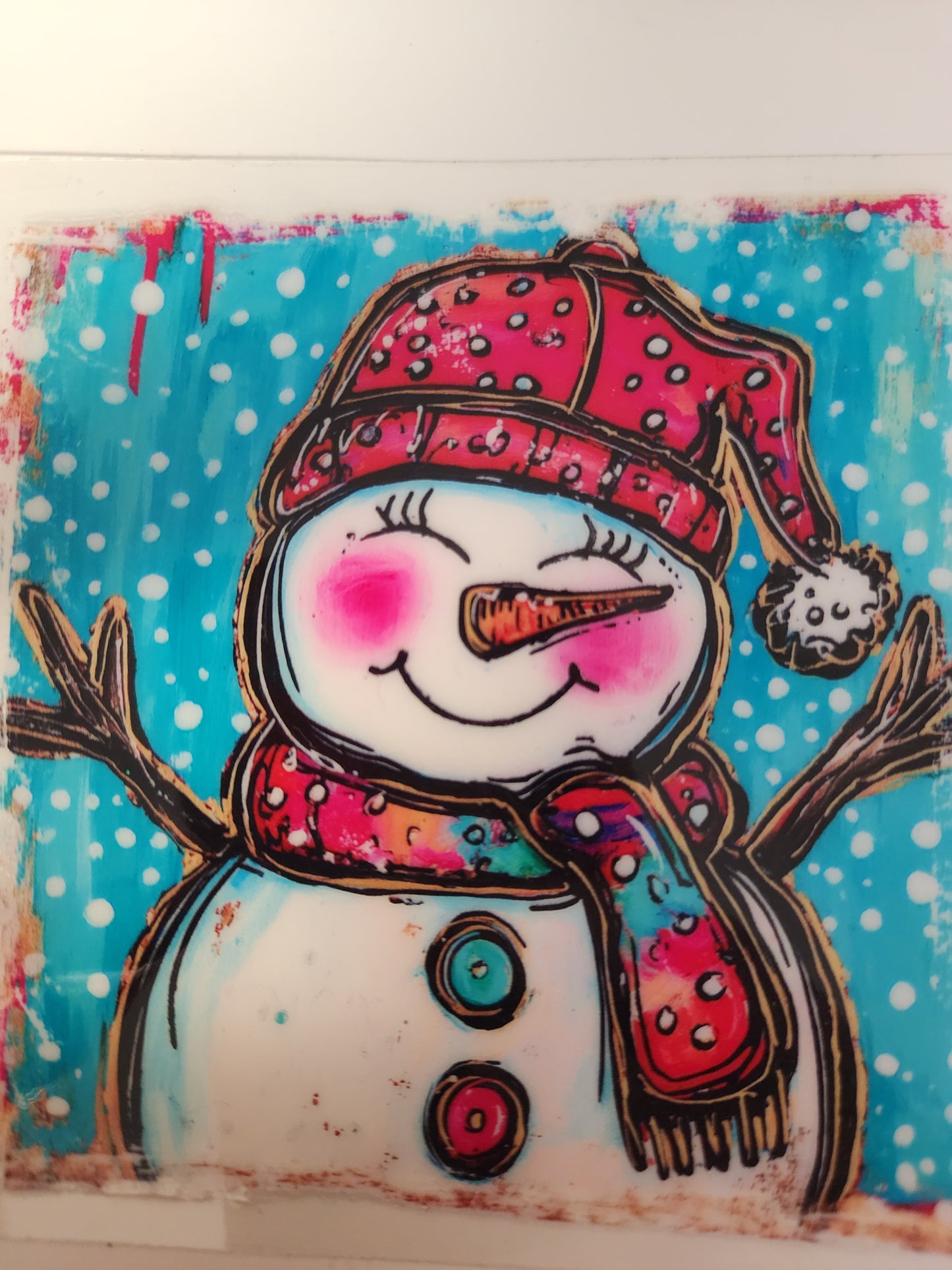 UVDTF Decal Cup- Snowman