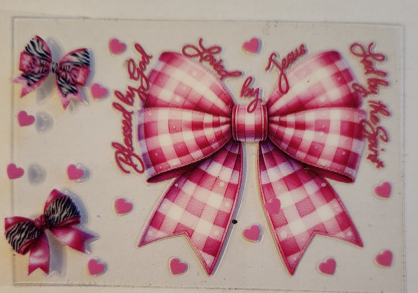 UVDTF Credit Card Wrap- Bows