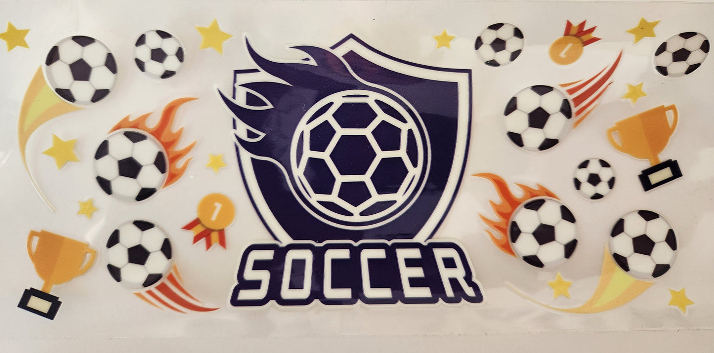 UVDTF 16Oz Wrap- Soccer