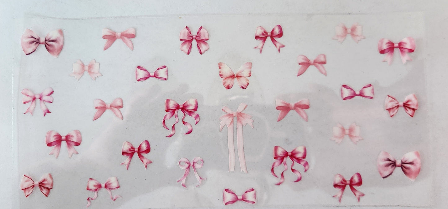 UVDTF Wrap 16oz- Small Pink Bows