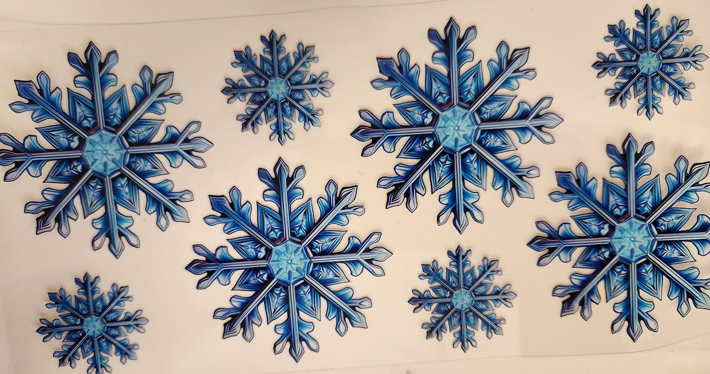 UVDTF 16oz Cup-Snowflakes