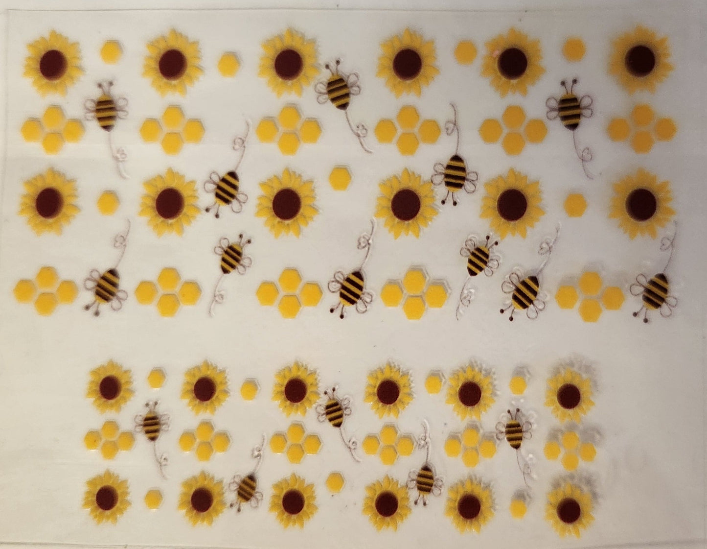 UVDTF Mini Tumbler Keychain Wrap (single) Bees & Sunflowers