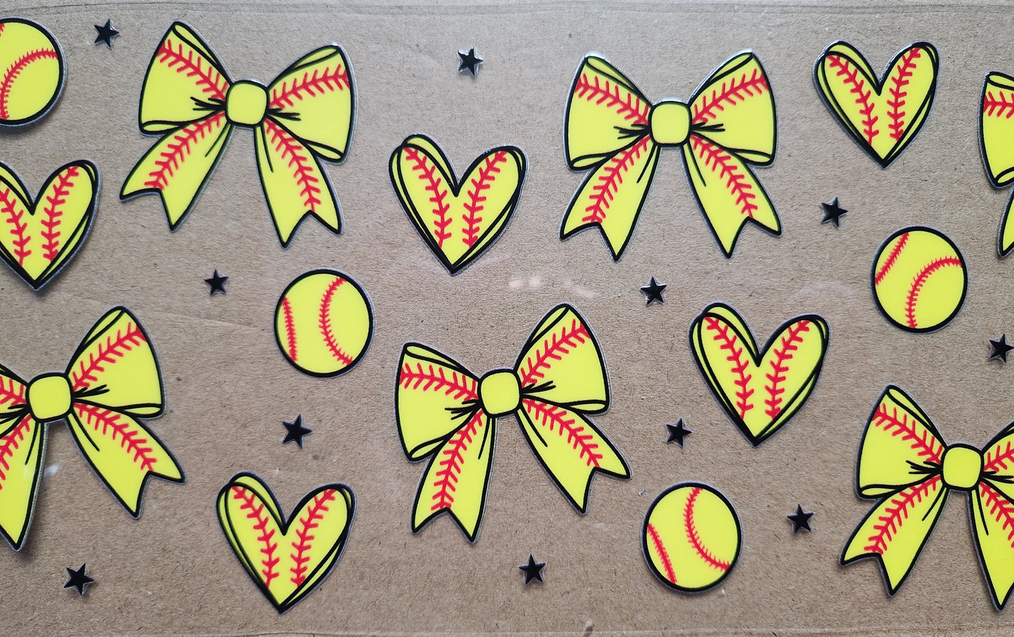 UVDTF Cup Wrap Softball