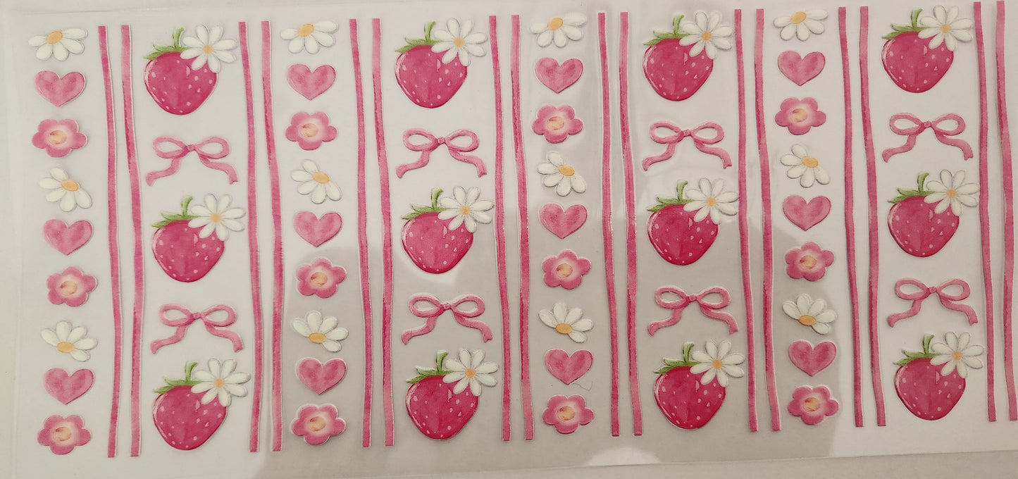 UVDTF Cup WrapSrrawberries