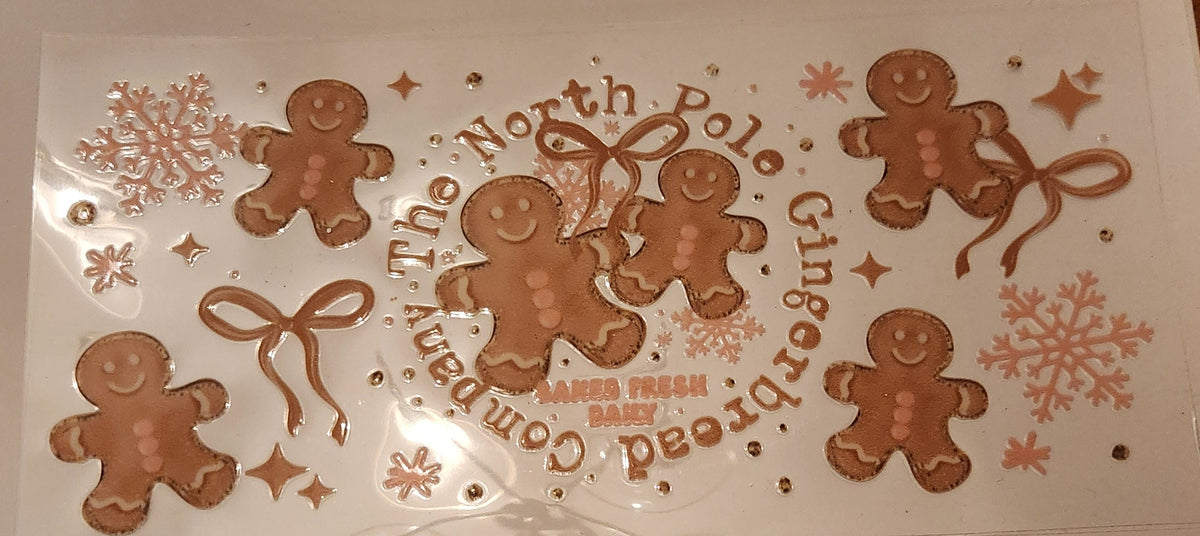 UVDTF 16oz Cup Wrap- Gingerbread