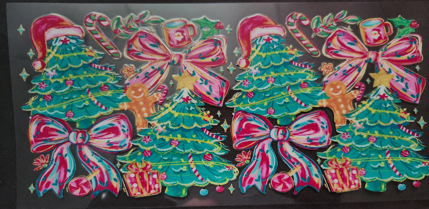 Cup Wrap- Christmas Trees