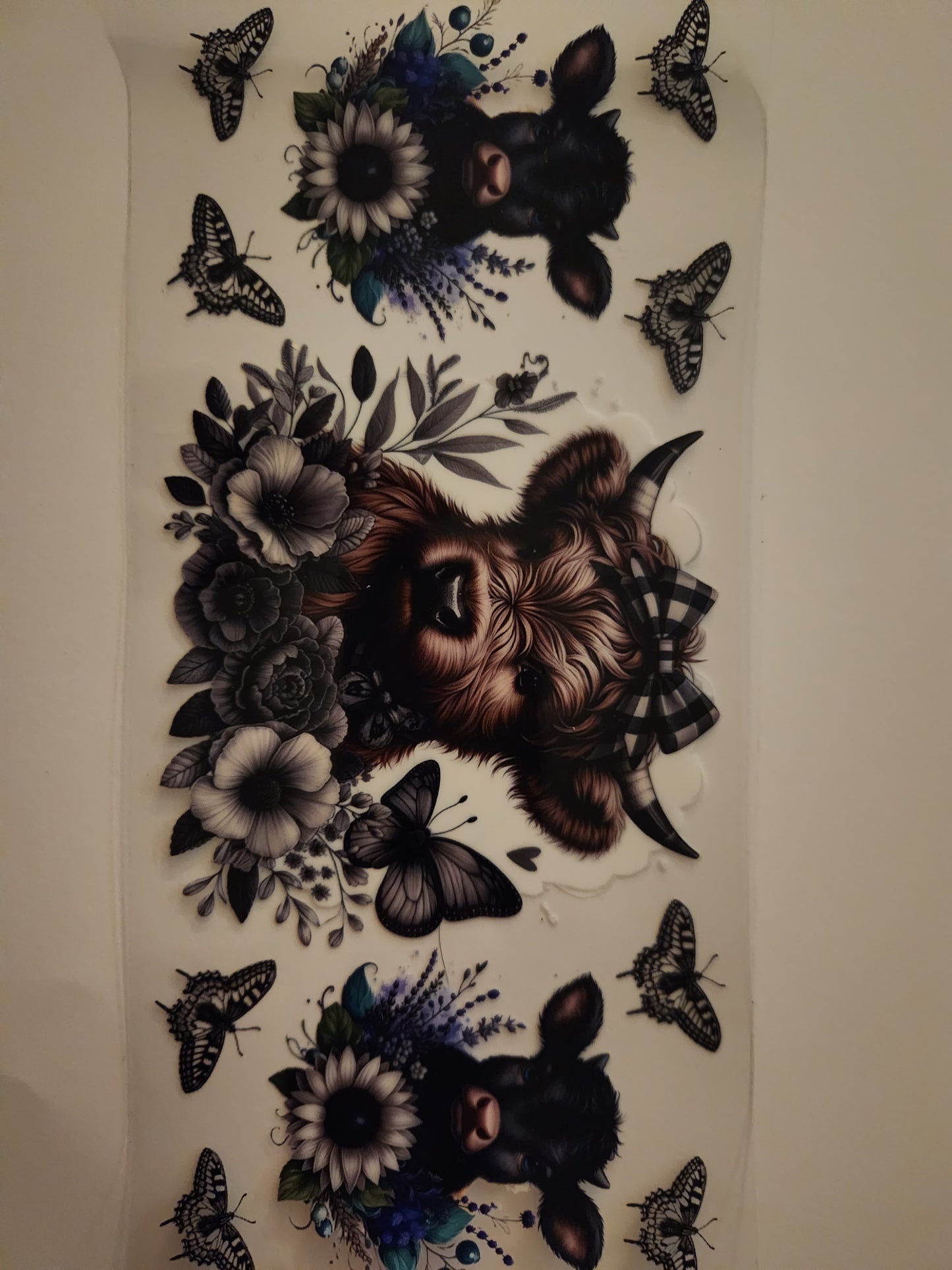 Cup Wrap- Cow & Butterfly