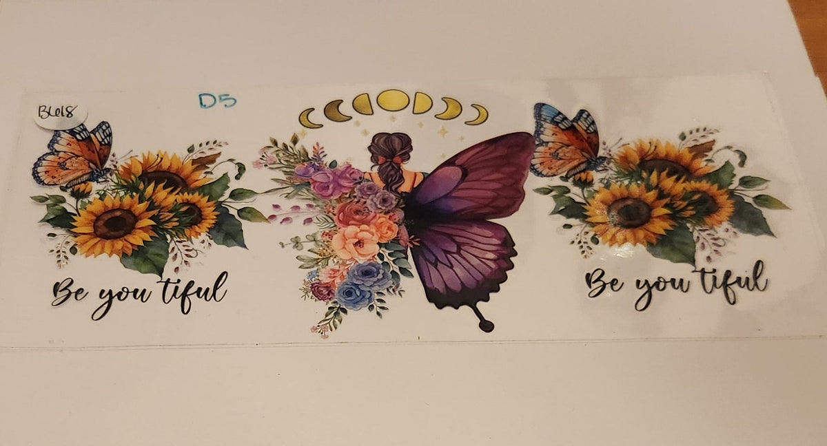 UVDTF 16oz Cup Wrap- Be-You-tiful