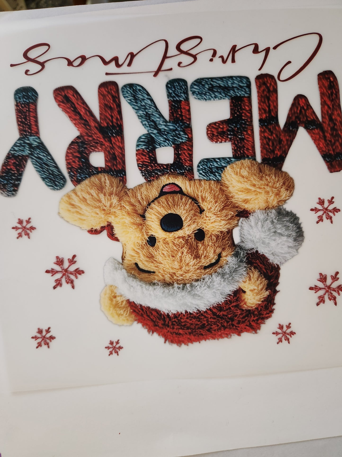 Child SizeHeat Transfer- Pooh-Mas