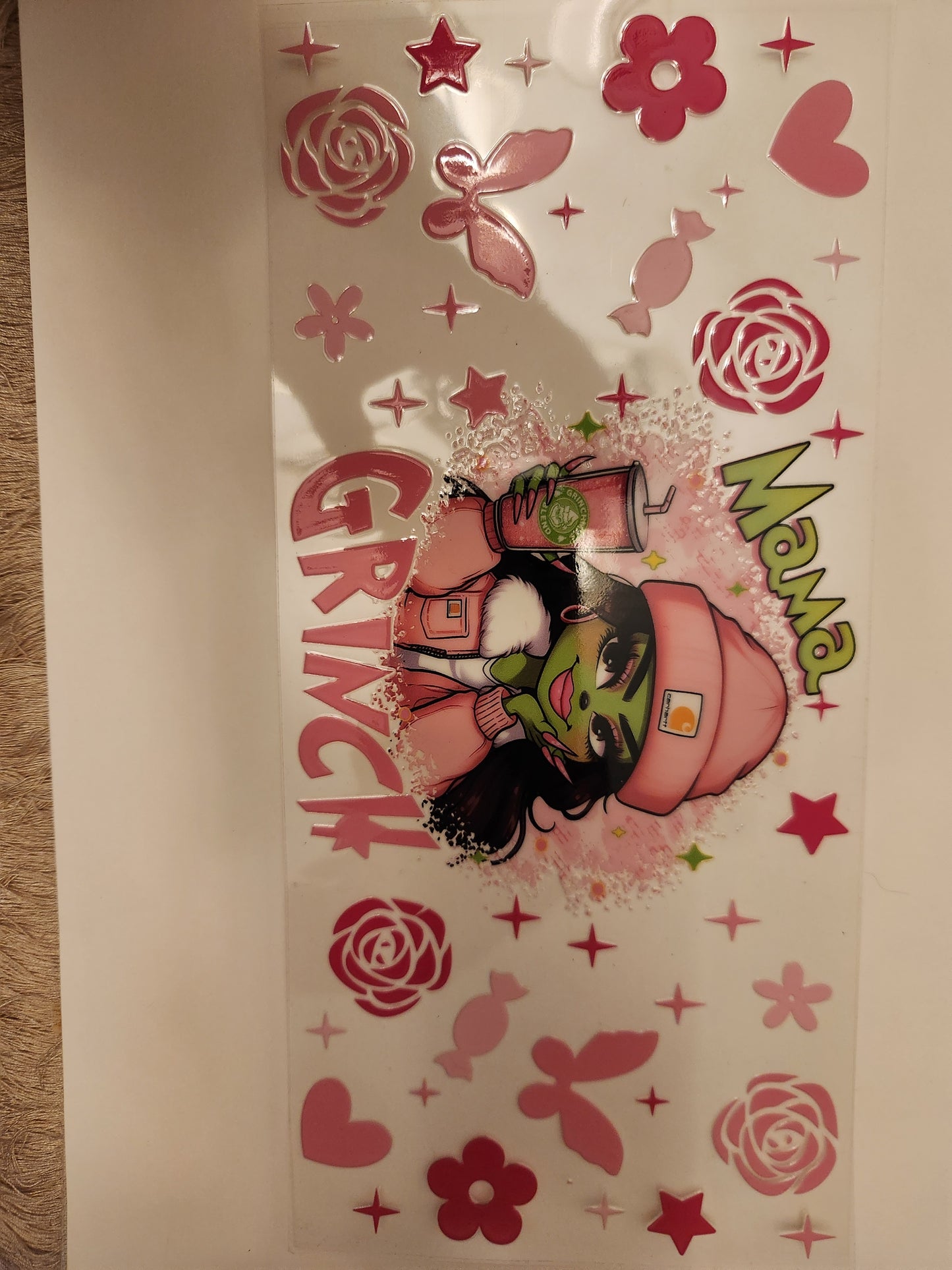 Cup Wrap- Grinch Mama