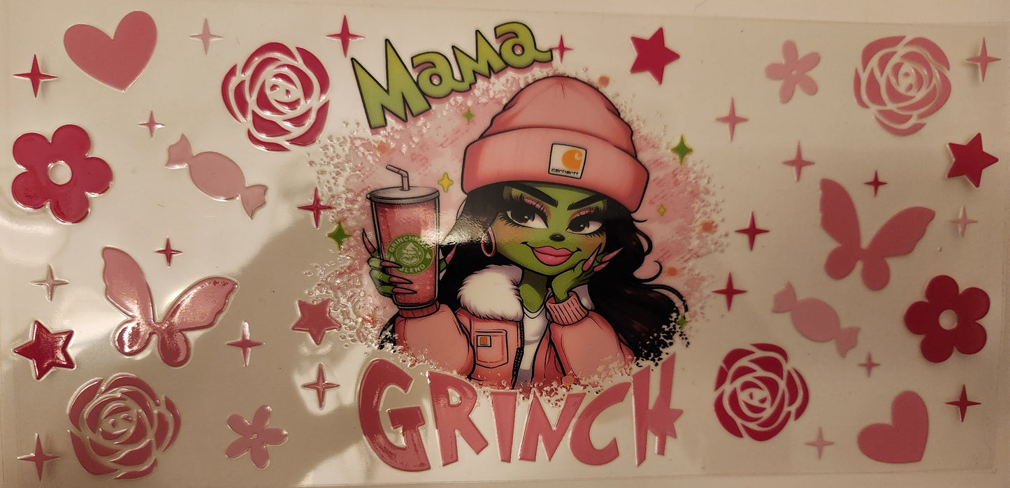 Cup Wrap- Grinch Mama
