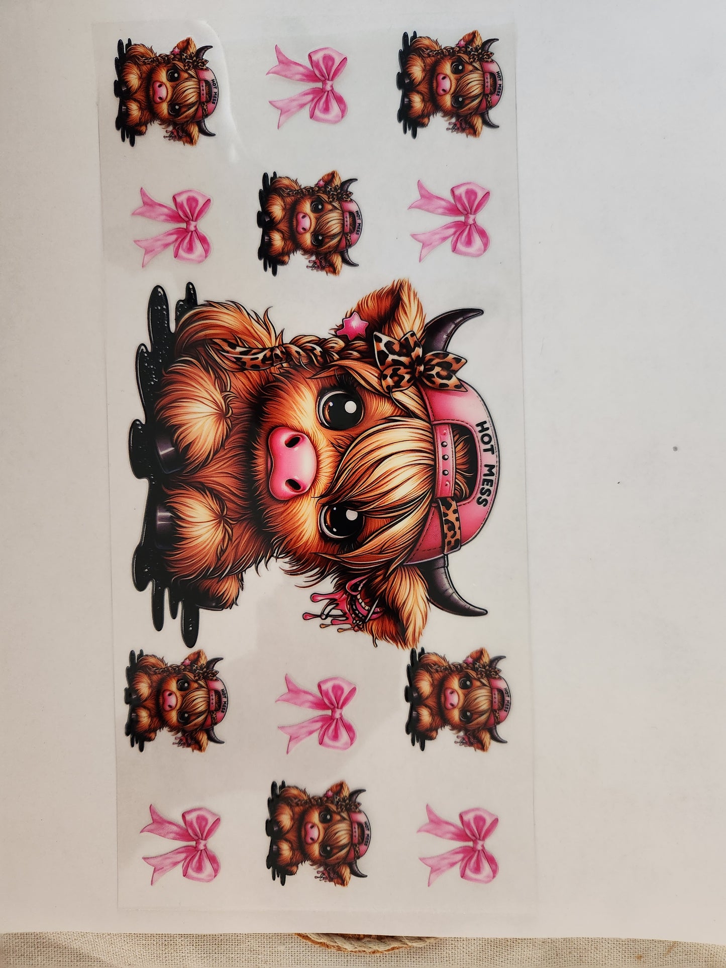 Cup Wrap- Hot Mess cow