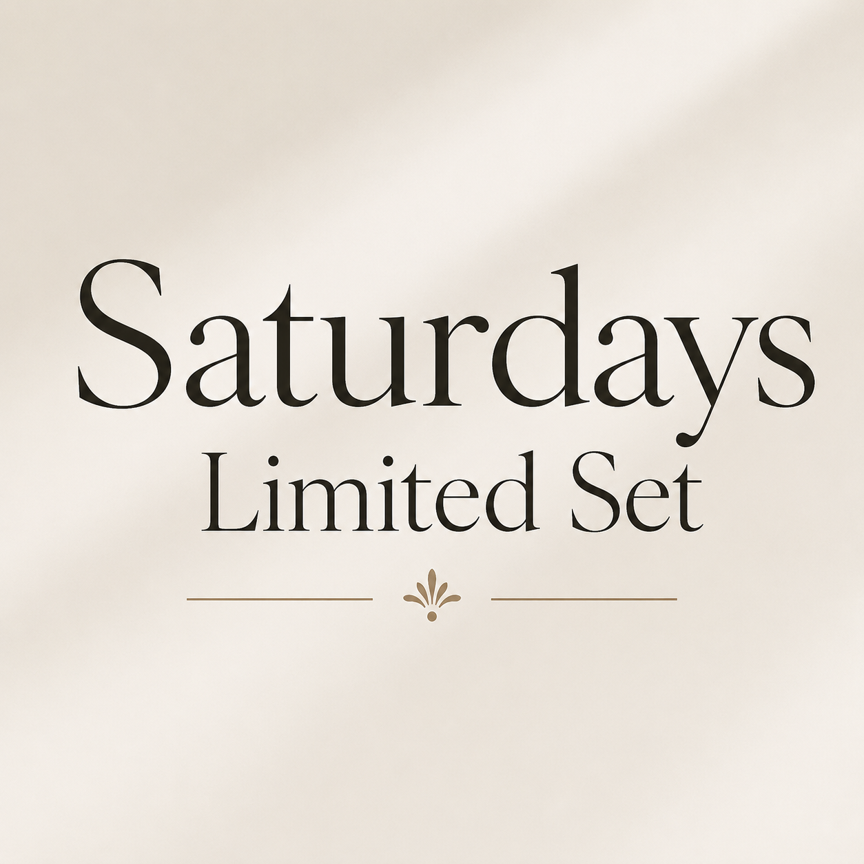 Saturday's Limited Set