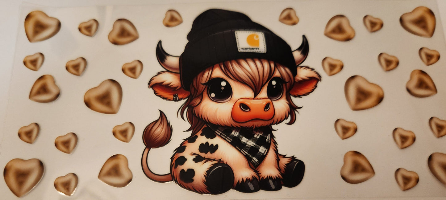 UVDTF Decal- Cowheart Cow
