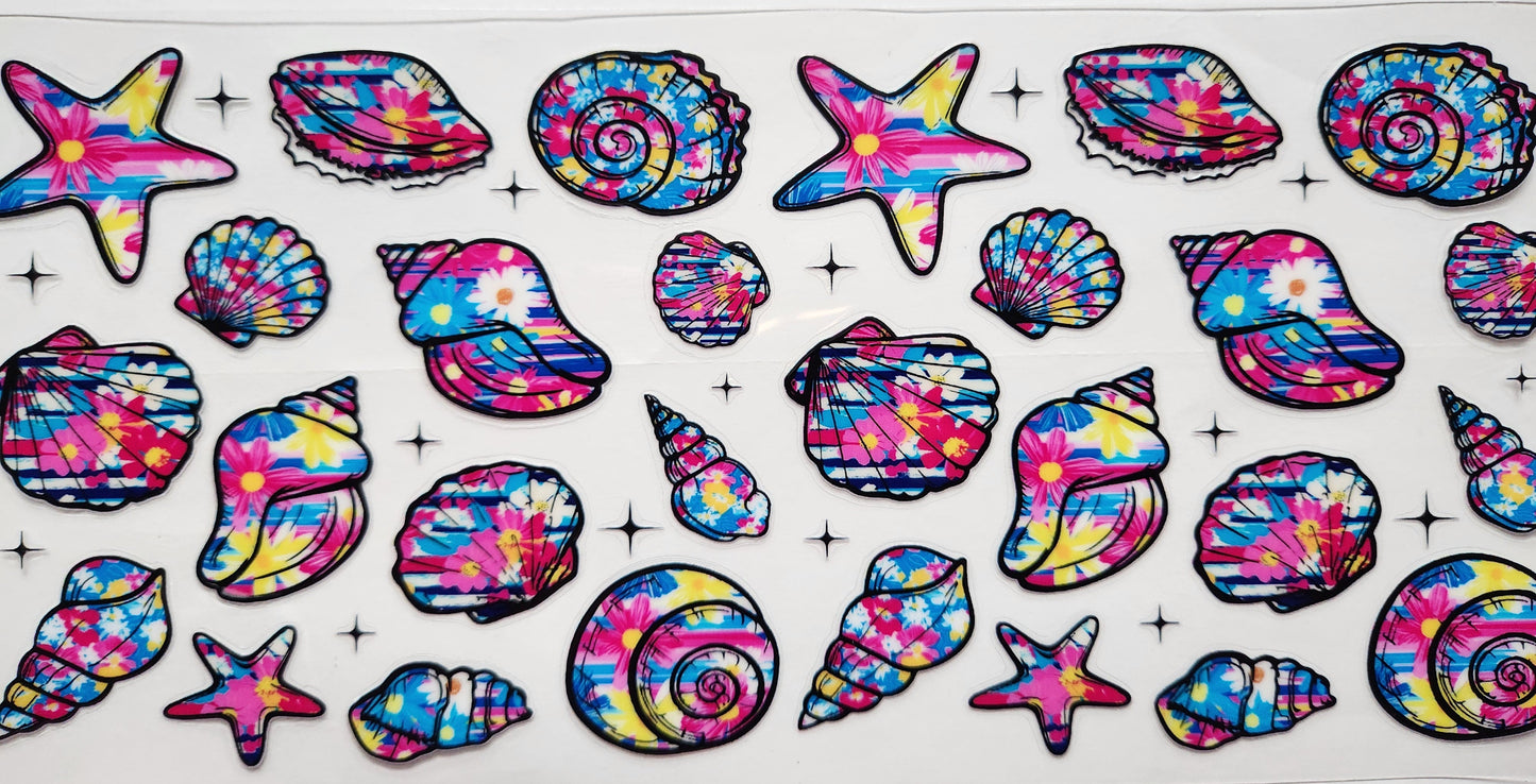 UVDTF Cup Wrap Seashells