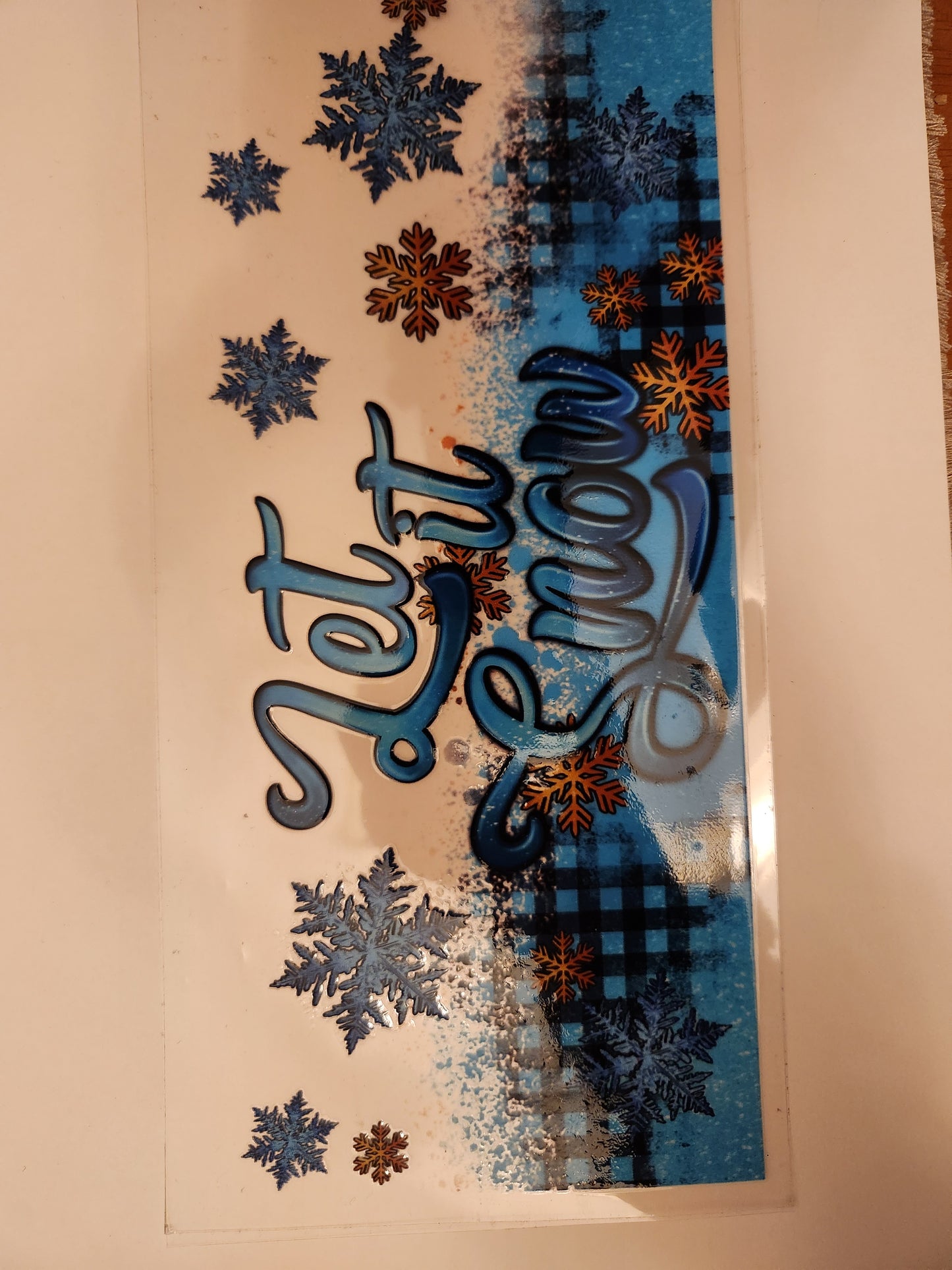 Cup Wrap- Let it Snow