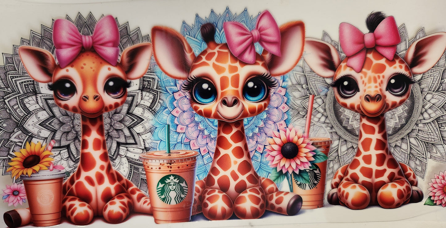 UVDTF 16oz Cup-Starbies Giraffe