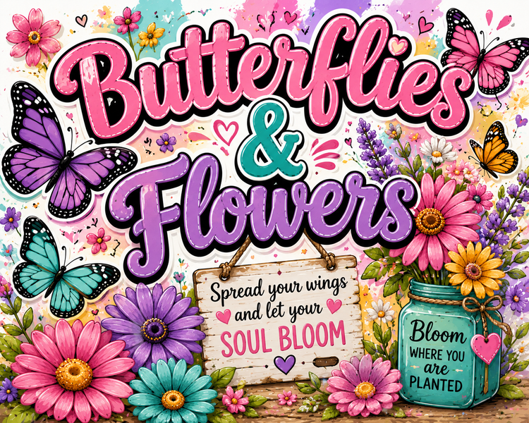 Butterflies, Flowers & More